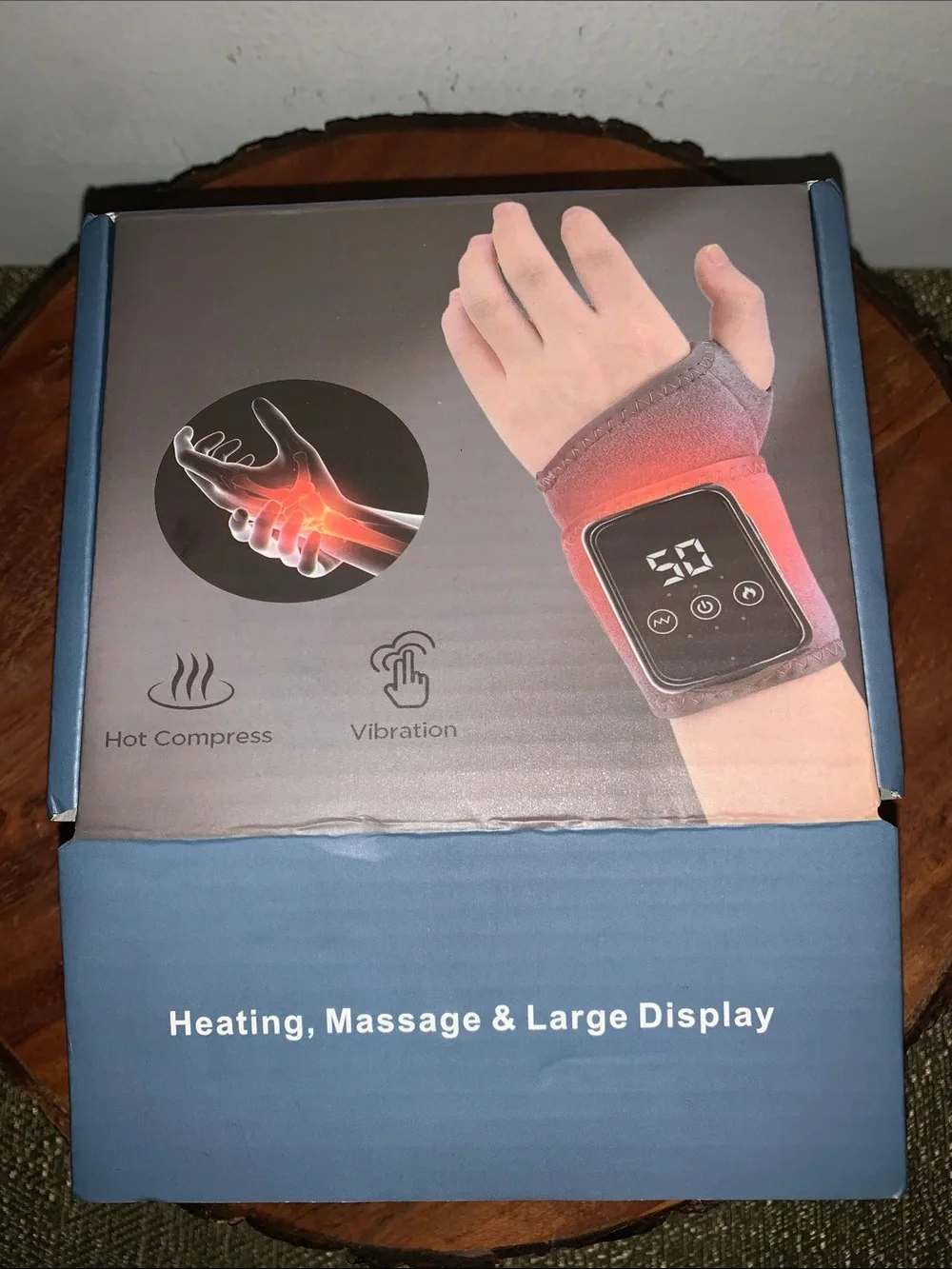 Rechargeable Portable Wrist Vibration Heating Massage